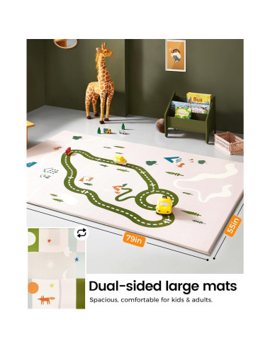 Alfombra de Gateo Reversible Tiny Land 198x140 cm Impermeable