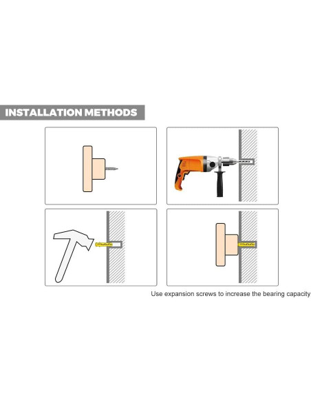 Ganchos de Pared de Madera WONQEXZ - Juego de 4 Animales Lindos