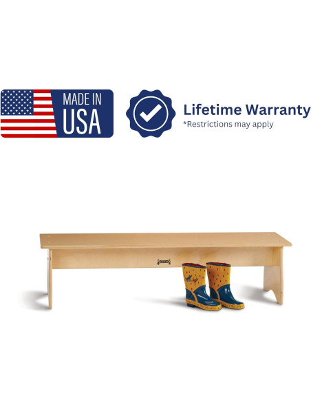 Banco de Aula Jonti-Craft 9107JC para Niños - Madera