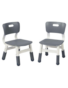 Sillas Ajustables para Niños ECR4Kids, Paquete de 2, Gris