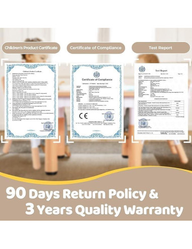 Silla Ajustable FUNLIO para Niños 2 Piezas Gris 3 Alturas