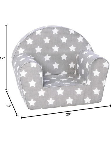 Sofá Delsit para Niños - Sillón de Espuma 33x51x43 cm