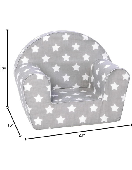 Sofá Delsit para Niños - Sillón de Espuma 33x51x43 cm