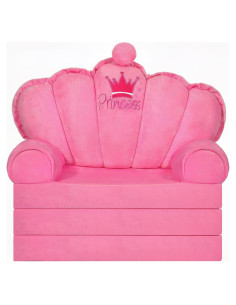 Sofá Cama Plegable para Niños Rosa Harhoers 1-5 Años