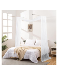 Bufanda de Dosel Blanca 52x144" JADE POKE - Cortinas de Tul