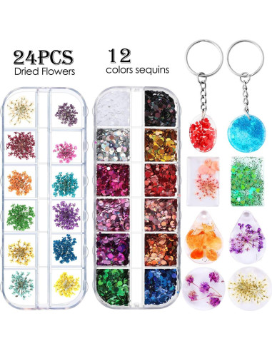 Conjunto de Moldes de Resina WILLBOND 67 Piezas DIY Joyería