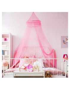 Dosel Colgante Tatuo Rosa con Luz LED y Guirnalda 4m