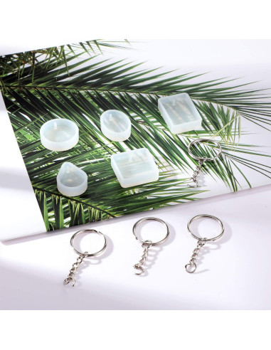 Conjunto de Moldes de Resina WILLBOND 67 Piezas DIY Joyería