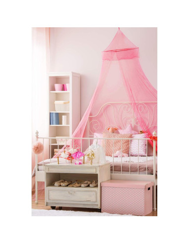 Dosel Colgante Tatuo Rosa con Luz LED y Guirnalda 4m