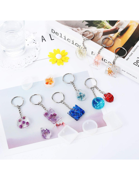 Conjunto de Moldes de Resina WILLBOND 67 Piezas DIY Joyería