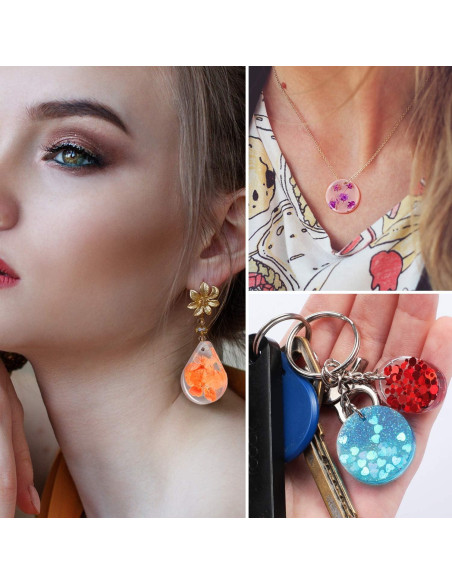 Conjunto de Moldes de Resina WILLBOND 67 Piezas DIY Joyería