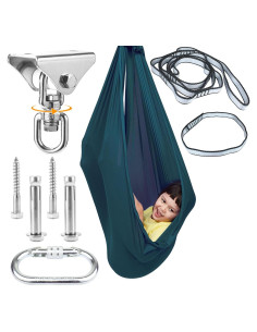 Columpio Sensorial Interior DOI IRON Verde Oscuro 360 para Niños