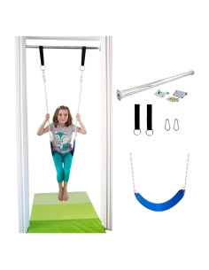 Columpio de Puerta DreamGYM Azul - Soporta 100 kg, 66-91 cm