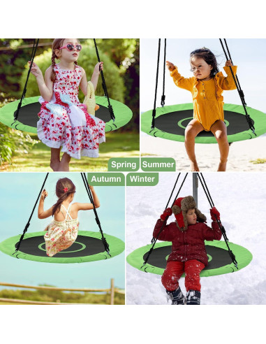 Columpio de Árbol para Niños Ihomepark 101.6 cm Verde