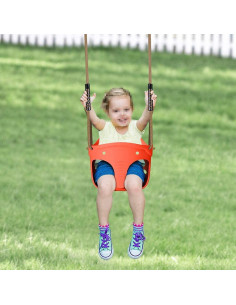 Asiento de columpio para niños SELEWARE elefante 34x34 cm 2