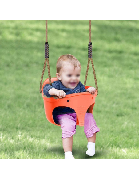 Asiento de columpio para niños SELEWARE elefante 34x34 cm