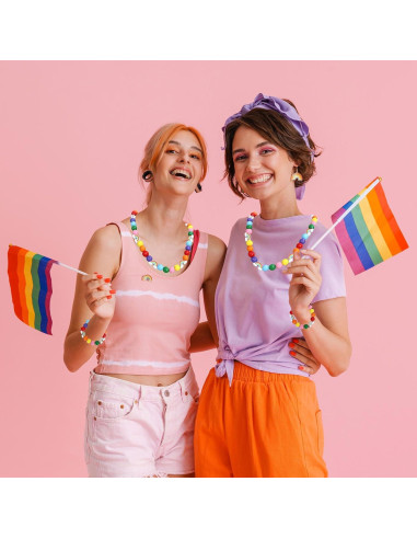 Kit de Perlas de Madera Arcoíris 230 Piezas Whaline DIY