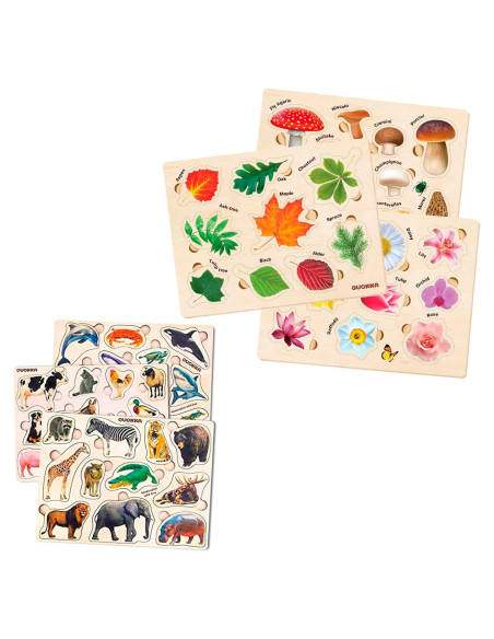 Multipack de 6 Rompecabezas Quokka para Niños y Niñas