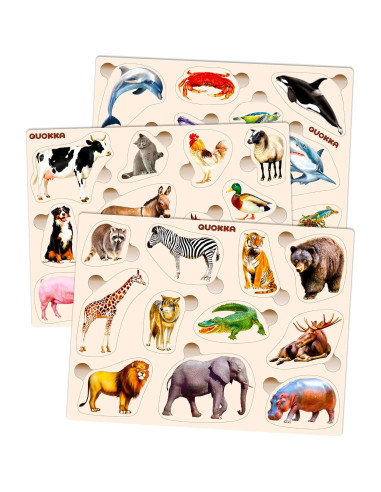 Multipack de 6 Rompecabezas Quokka para Niños y Niñas