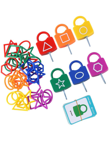 Bloques de Aprendizaje Xylolin para Niños 3 a 6 Años - Juguete Montessori de Formas y Colores