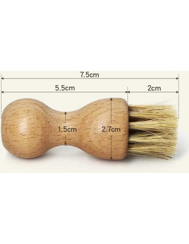Cepillos para Brillar Zapatos Teensery - 4 Piezas Madera 7.5 cm