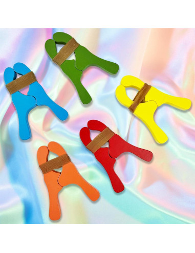 Juego de 10 Clips de Madera Coloridos Hlimior para Niños
