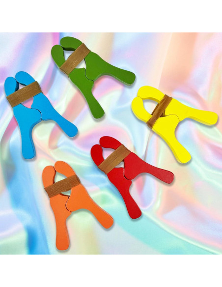 Juego de 10 Clips de Madera Coloridos Hlimior para Niños