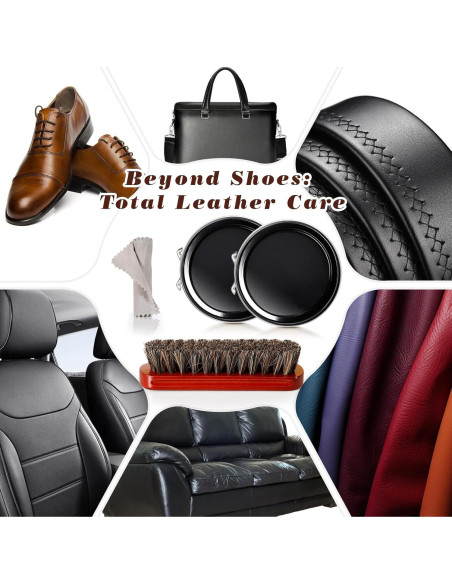 Kit de Cuidado para Zapatos de Cuero IPOW 7 Piezas