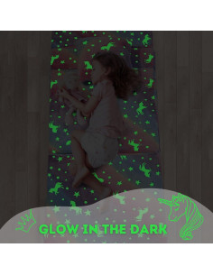 Sofá Cama Plegable MeMoreCool Unicornio Arcoíris 160x66 cm 2