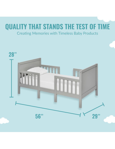 Cama Convertible Hudson 3 en 1 Dream On Me Gris Frío