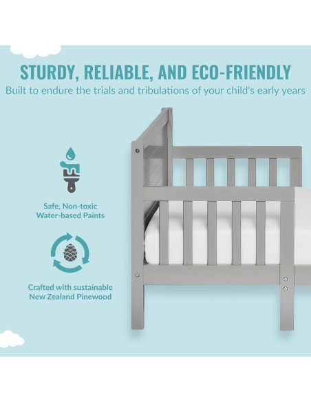 Cama Convertible Hudson 3 en 1 Dream On Me Gris Frío