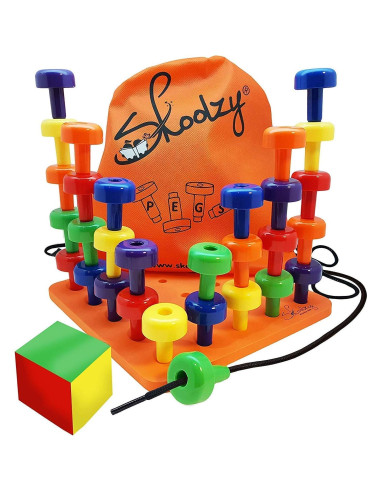 Juguete Montessori Skoolzy - Juego de Enhebrar y Clasificar