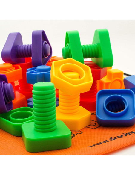 Juguete Montessori Skoolzy - Juego de Enhebrar y Clasificar