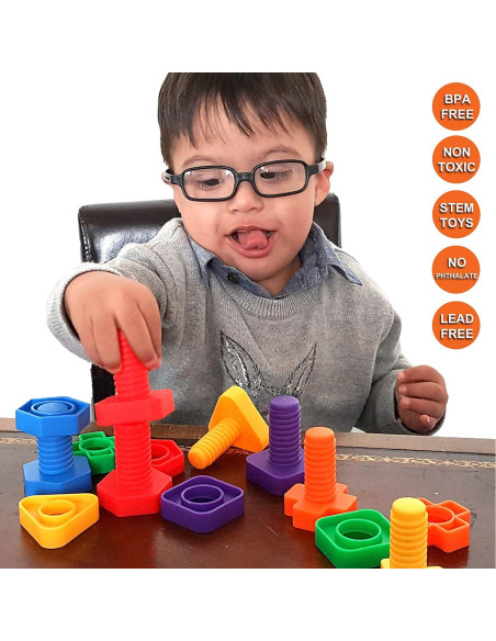 Juguete Montessori Skoolzy - Juego de Enhebrar y Clasificar