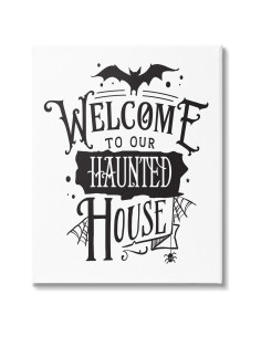 Lienzo Decorativo Halloween Stupell 40.64x50.8 cm Murciélago