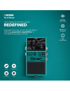 Pedal Cortador de Audio BOSS SL-2 con 11 Patrones 2