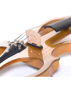 Violín Eléctrico Cecilio 4/4 Amarillo Metálico con Accesorios 2