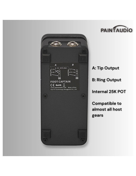 Pedal de Expresión Foot Captain Audio Paint Doble Salida