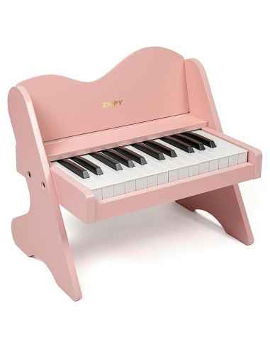 Piano Digital ZIPPY para Niños 25 Teclas Rosa Educativo