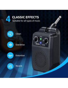 Amplificador de Guitarra Eléctrica LEKATO JA-05G 5W Bluetooth 2