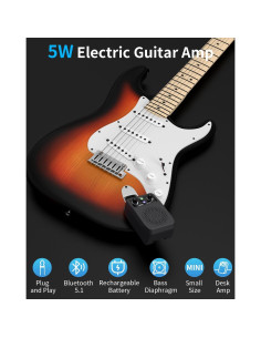 Amplificador de guitarra JOYO JA-05G 5W portátil Bluetooth 4 efectos 2