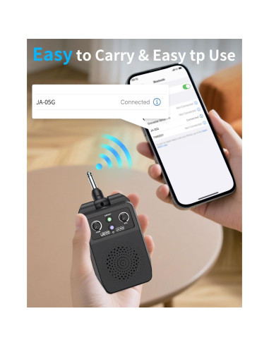 Amplificador de guitarra JOYO JA-05G 5W portátil Bluetooth 4 efectos