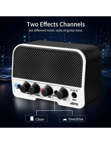Amplificador de guitarra JOYO JA-02 II 5W Bluetooth portátil