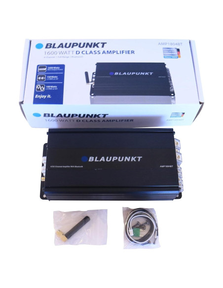 Amplificador de Audio Blaupunkt AMP1804BT 4 Canales 1600W Bluetooth