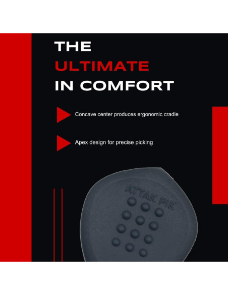 Puas de Guitarra Acoustik Attak STEALTH XL - Paquete de 10