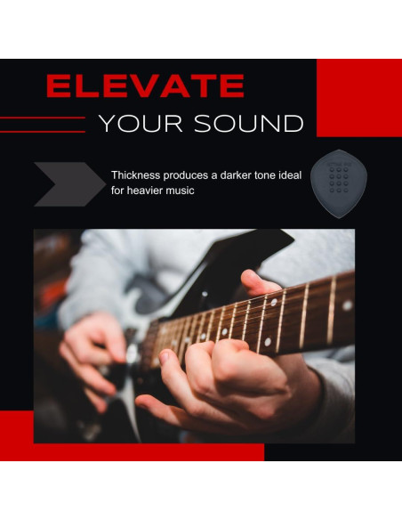 Puas de Guitarra Acoustik Attak STEALTH XL - Paquete de 10