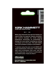 Picos de guitarra Dunlop Kirk Hammett Jazz III - Paquete de 6 2