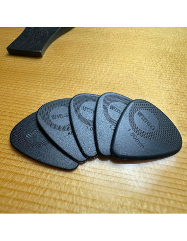 Puas de guitarra WINGO antideslizantes 5 paquetes 0.73-1.5mm