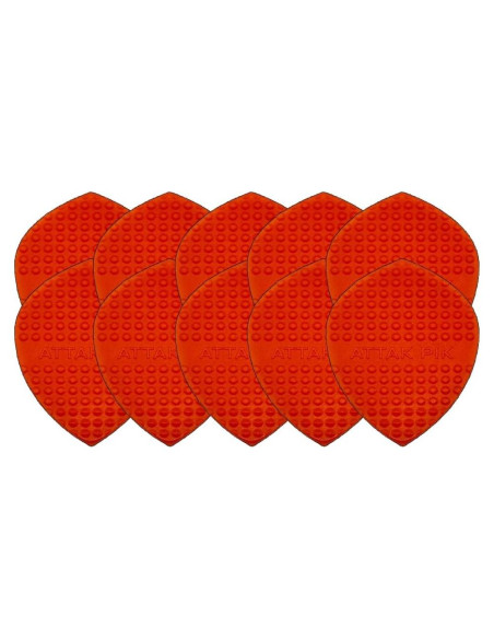 Puas Estructuradas Acoustik Attak SURGE II - 10 Paquete Rojo
