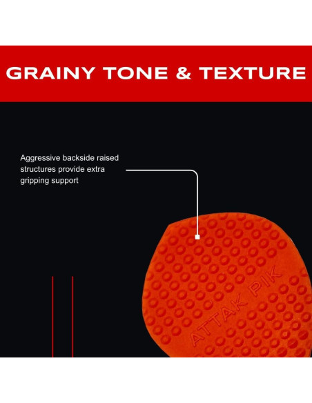 Puas Estructuradas Acoustik Attak SURGE II - 10 Paquete Rojo